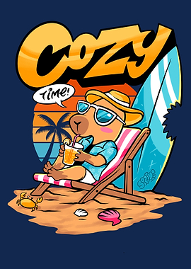 Cozy Time Beach capybara
