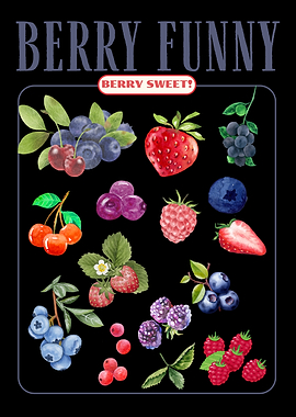Berry Watercolor Illustration