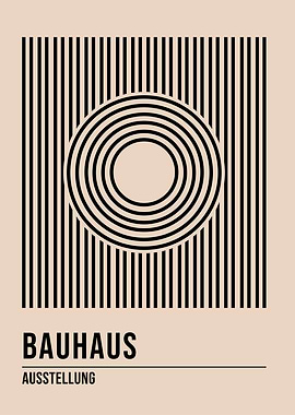 Bauhaus Geometric Poster