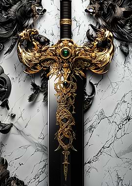 Ornate Golden Sword
