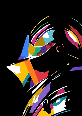 Abstract Knight Portrait