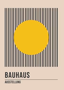 Bauhaus Geometric Poster