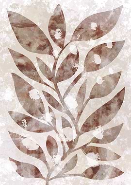 Abstract Mocha Plant