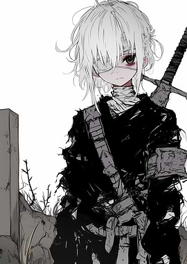 Anime Girl with Sword