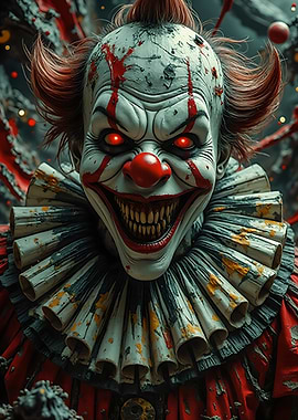 Creepy Clown Portrait