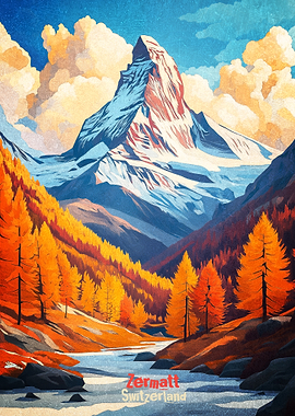 Zermatt Art Poster