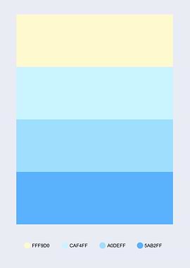 Color Palette: Sky Blues