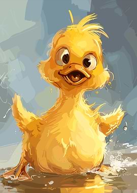 Cute Yellow Duckling