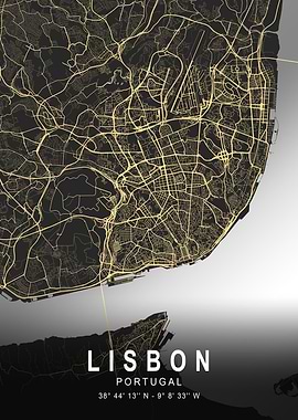 Lisbon Siver City Map