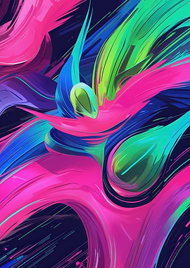 Abstract Swirls of Color
