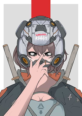 Cyberpunk Samurai Girl