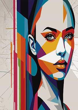 Abstract Woman Portrait