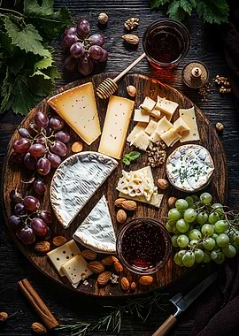 Cheese and Wine Board