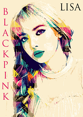 Lisa BLACKPINK Pop Art