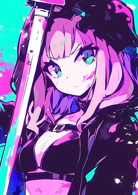 Anime Girl with Sword