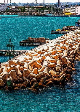 Breakwater in Harbor
