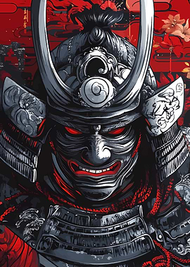 Samurai Warrior Portrait