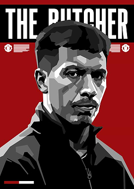 Licha The Butcher - Football Poster