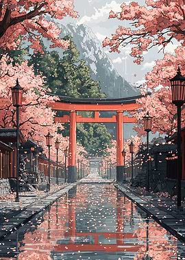 Cherry Blossom Pathway