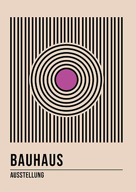 Bauhaus Geometric Poster