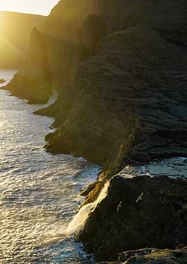 Bøsdalafossur Waterfall, Fær Øer islands
