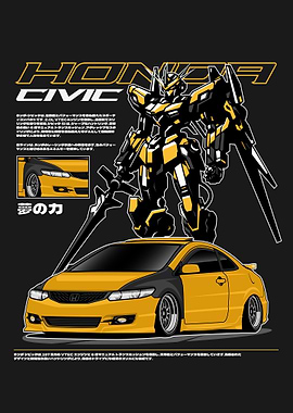 Honda Civic Mecha Robot