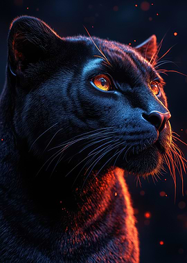 Black Panther Close-Up