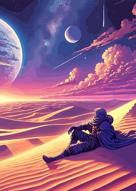 Sci-Fi Desert Wanderer