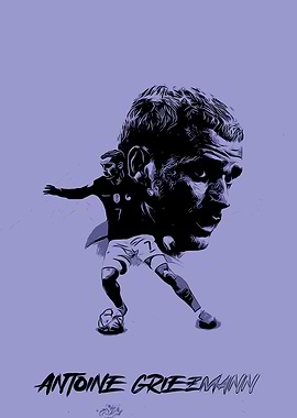 Antoine Griezmann Soccer Art