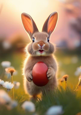 Bunny with Egg