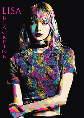 Lisa BLACKPINK Pop Art