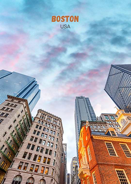 Boston Skyline at Dusk