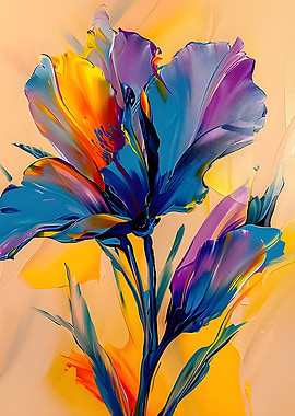 Abstract Floral Painting