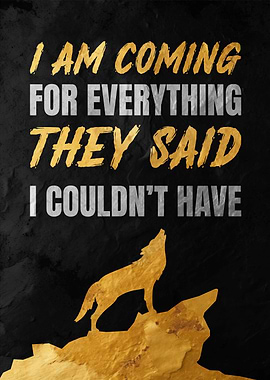 Wolf Motivation Quote