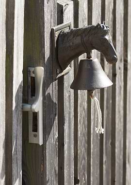 Equestrian Bell Gate Knocker