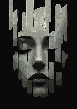 Abstract Face Art
