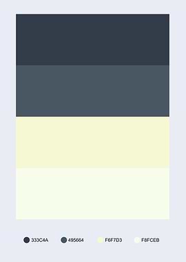 Color Palette: Blue and Cream