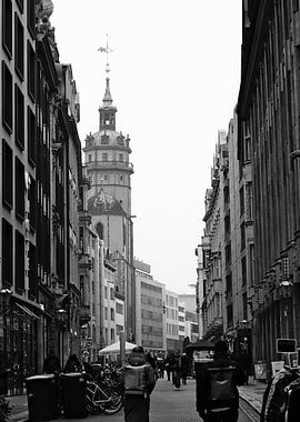 Black and White Cityscape