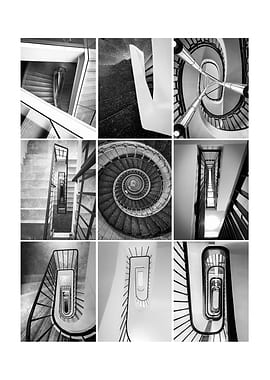 Spiral Staircase Collage