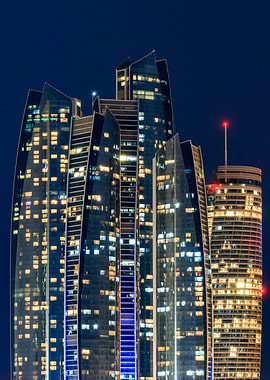 Etihad Towers in Abu Dhabi
