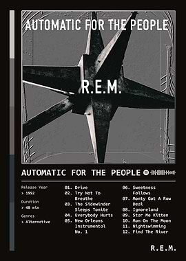 Automatic For The People (1992) Album by R.E.M.