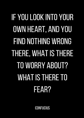 Confucius Quote on Fear