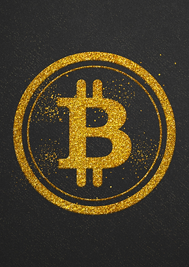 Bitcoin Symbol Glitter