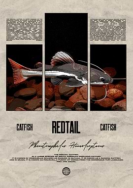 Redtail Catfish Tropical Fish Keeper Poster