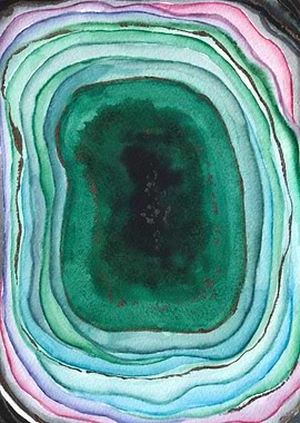 Watercolor Agate Geode