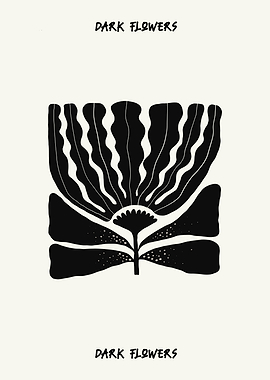Black Flower Illustration