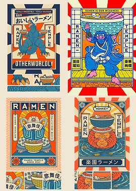 Ramen Temple Posters