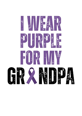 Purple Ribbon Grandpa