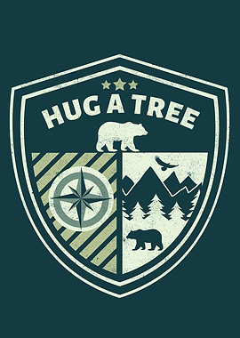 Hug a Tree Badge