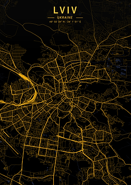 Lviv Golden City Map